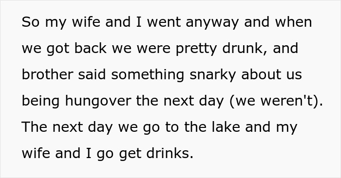 Text excerpt describing a couple's experience involving babysitting during a vacation with parents who invited them to babysit for free. Text excerpt describing a couple's experience involving babysitting during a vacation with parents who invited them to babysit for free.