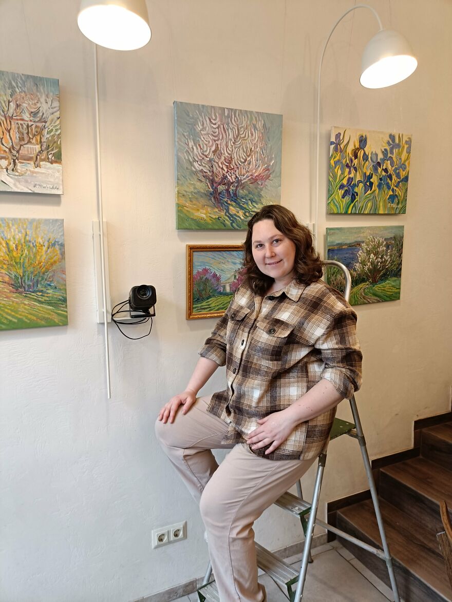 My Friends Helped Me To Create An Exhibition Of Paintings In The Frontline Zone Of Ukraine (11 Pics)