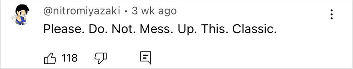 Comment on social media expressing strong opinion about changes to a character's look in Lilo & Stitch's live-action by Disney fans. Comment on social media expressing strong opinion about changes to a character's look in Lilo & Stitch's live-action by Disney fans.