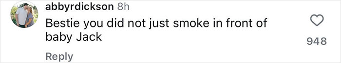 Social media comment criticizing smoking in front of baby Jack, sparking a fiery parenting debate about Justin Bieber. Social media comment criticizing smoking in front of baby Jack, sparking a fiery parenting debate about Justin Bieber.