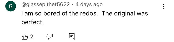 Image showing a social media comment expressing frustration over changes to a character’s look in Lilo & Stitch live-action. Image showing a social media comment expressing frustration over changes to a character’s look in Lilo & Stitch live-action.