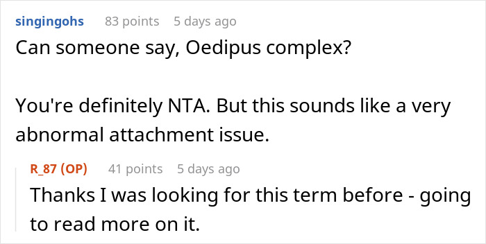 Reddit thread discussing a man questioning future with girlfriend after her 11-year-old son monitors bedroom door.