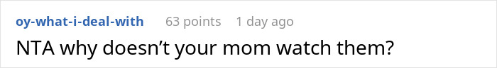 Reddit comment on family drama about a graduate refusing to cancel trip for sister’s babysitting emergency. Reddit comment on family drama about a graduate refusing to cancel trip for sister’s babysitting emergency.