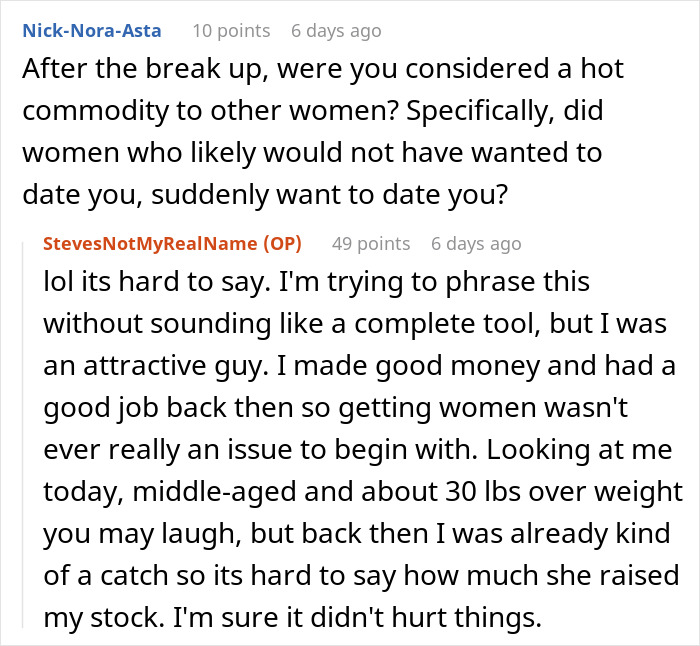 Screenshot of an online discussion where a guy shares what it was really like to date a famous actress for over a year.