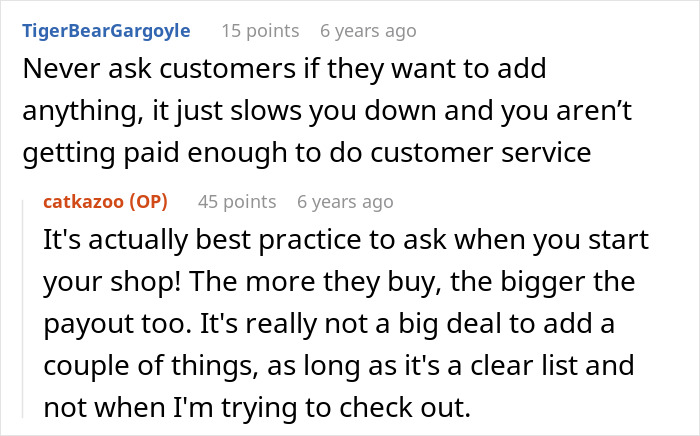 Screenshot of an online discussion about a grocery shopper refusing to pay for extra items and demanding the bill be covered. Screenshot of an online discussion about a grocery shopper refusing to pay for extra items and demanding the bill be covered.