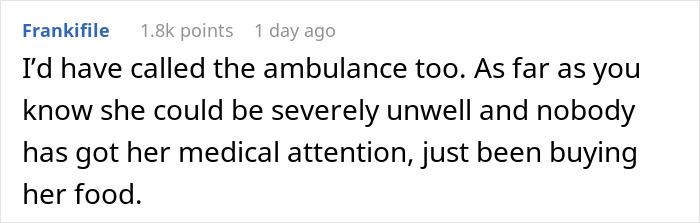 Screenshot of a forum comment discussing an ambulance arriving at an office for a severe case of attention seeking. Screenshot of a forum comment discussing an ambulance arriving at an office for a severe case of attention seeking.