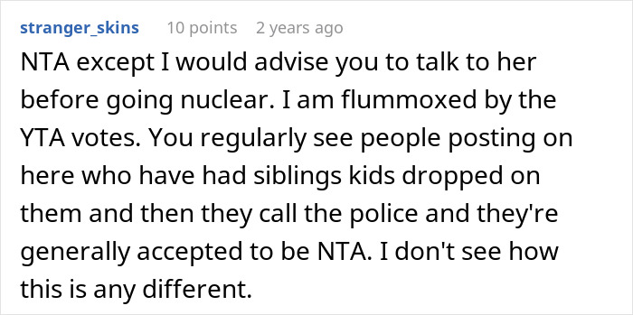 Comment about woman abandoning child with a stranger roommate briefly, citing a work emergency situation. Comment about woman abandoning child with a stranger roommate briefly, citing a work emergency situation.