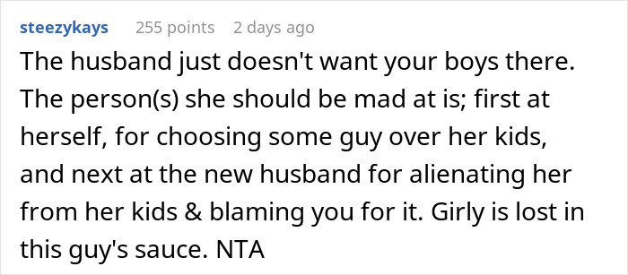 Screenshot of a discussion about a dad refusing to change kids’ diet for ex’s new husband to allow visitation with their mom. Screenshot of a discussion about a dad refusing to change kids’ diet for ex’s new husband to allow visitation with their mom.