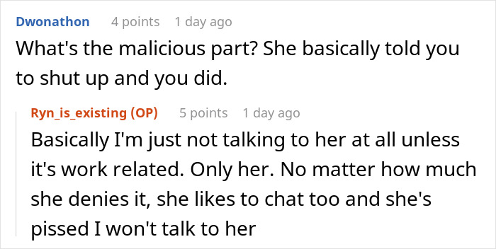 Woman Silently Retaliates After Rude Colleague Shushes Her, Won’t Talk To Her Anymore In Return
