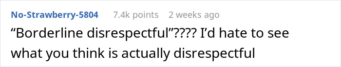 Screenshot of a social media comment discussing disrespect after a favor asked by husband’s childhood best friend. Screenshot of a social media comment discussing disrespect after a favor asked by husband’s childhood best friend.
