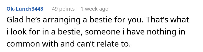 Text comment about 28YO wanting to hang out with 21YO work buddy and his girlfriend, trying to get wife involved in plans. Text comment about 28YO wanting to hang out with 21YO work buddy and his girlfriend, trying to get wife involved in plans.