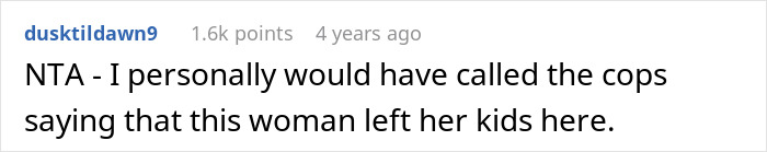 Screenshot of a Reddit comment discussing a woman upset after her roommate left her to babysit his girlfriend’s kids. Screenshot of a Reddit comment discussing a woman upset after her roommate left her to babysit his girlfriend’s kids.