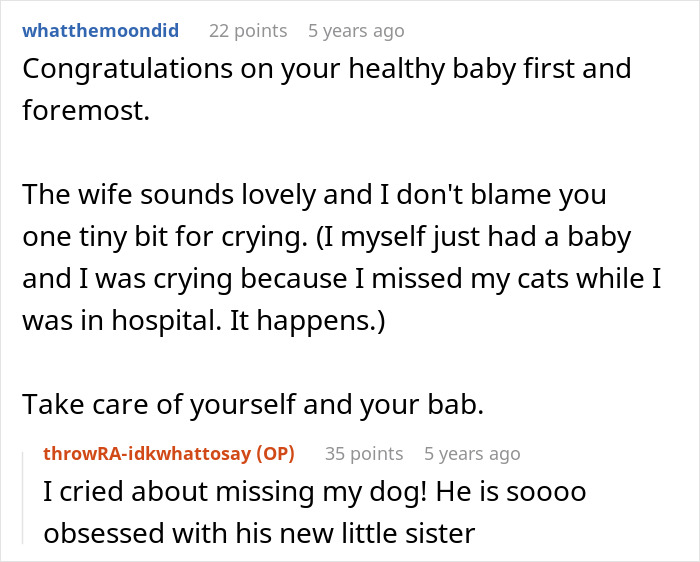 Reddit conversation discussing emotions linked to woman discovering boyfriend’s secret wife days before childbirth. Reddit conversation discussing emotions linked to woman discovering boyfriend’s secret wife days before childbirth.