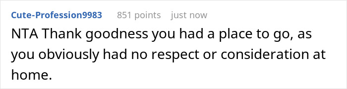 Screenshot of a Reddit comment about a teen moving out after mom’s new boyfriend’s kids wrecked his room and ruined his clothes. Screenshot of a Reddit comment about a teen moving out after mom’s new boyfriend’s kids wrecked his room and ruined his clothes.