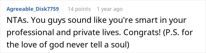 Comment on a forum discussing a couple hiding wealth from dysfunctional families for safety in a digital text layout. Comment on a forum discussing a couple hiding wealth from dysfunctional families for safety in a digital text layout.