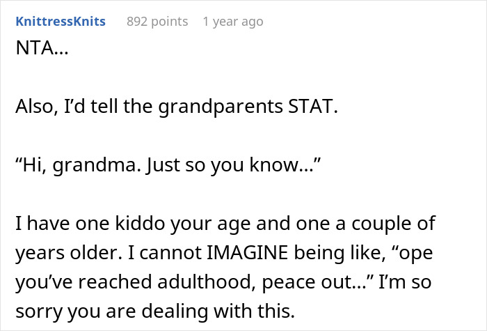 Parents Plan To Kick Out Their Teen After Her 18th Birthday, Freak Out When She Leaves By Herself Parents Plan To Kick Out Their Teen After Her 18th Birthday, Freak Out When She Leaves By Herself