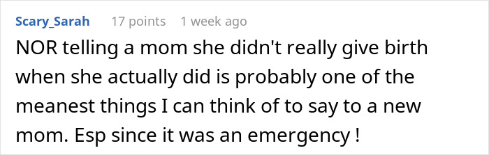 Woman shares traumatic birth experience while boyfriend doubts her, thinking she took the easy way out during emergency delivery. Woman shares traumatic birth experience while boyfriend doubts her, thinking she took the easy way out during emergency delivery.