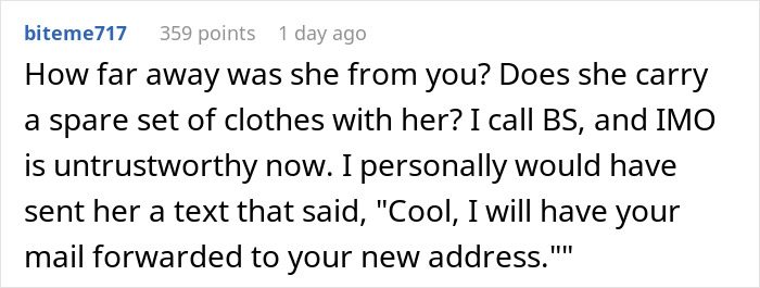 Reddit user comments questioning trust as wife’s catch-up with her ex leads to a sleepover, leaving husband confused at home alone. Reddit user comments questioning trust as wife’s catch-up with her ex leads to a sleepover, leaving husband confused at home alone.