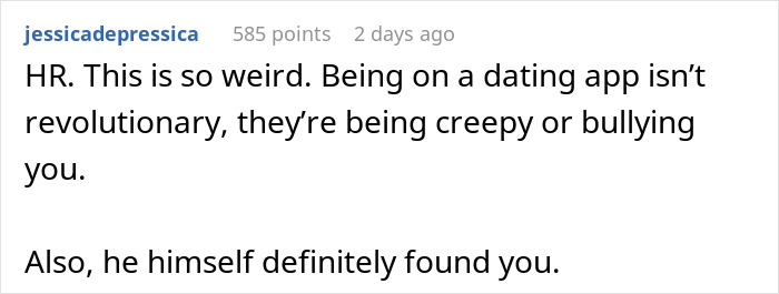 Woman watches in horror as loudmouth coworker exposes her private dating profile in a tense office moment. Woman watches in horror as loudmouth coworker exposes her private dating profile in a tense office moment.