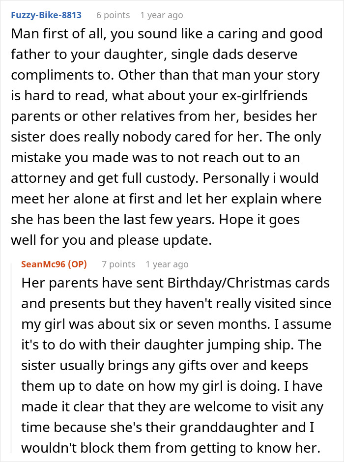 Comment section discussing a man raising newborn alone and dealing with his ex reappearing after three years. Comment section discussing a man raising newborn alone and dealing with his ex reappearing after three years.