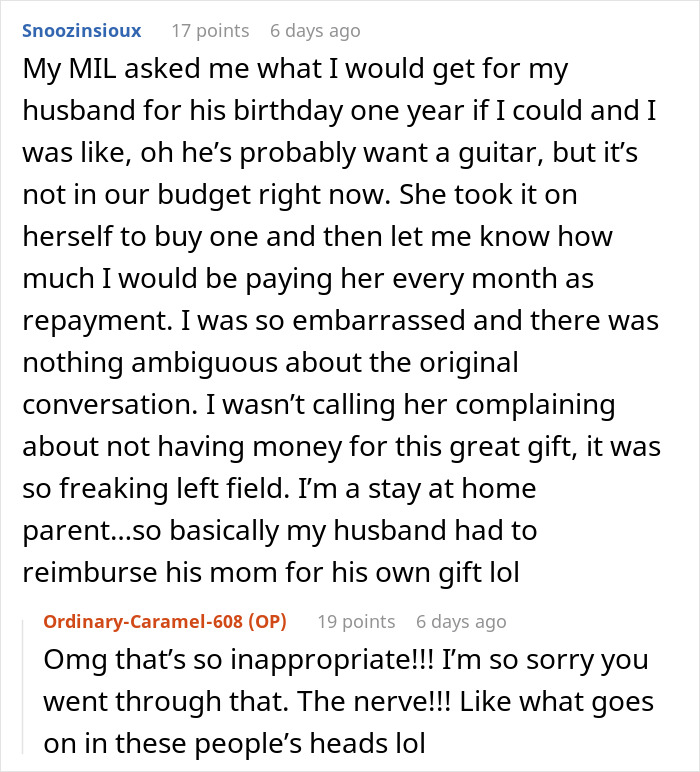 MIL surprises son on birthday, expects daughter-in-law to pay for fancy restaurant meal for eight people. MIL surprises son on birthday, expects daughter-in-law to pay for fancy restaurant meal for eight people.