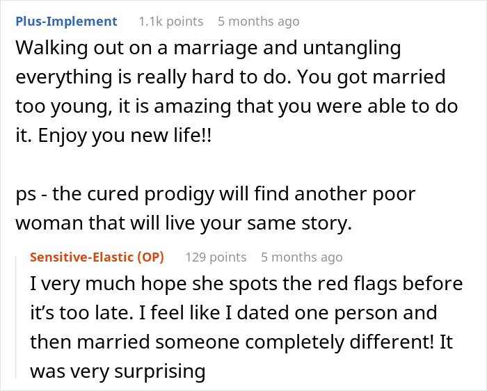 Alt text: Reddit comments discussing a woman selling everything for a cross-country move and her husband’s failure and public shaming. Alt text: Reddit comments discussing a woman selling everything for a cross-country move and her husband’s failure and public shaming.