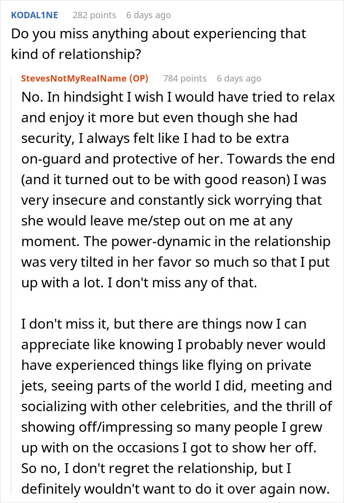 Man sharing his experience of dating a famous actress, discussing relationship challenges and celebrity lifestyle insights.