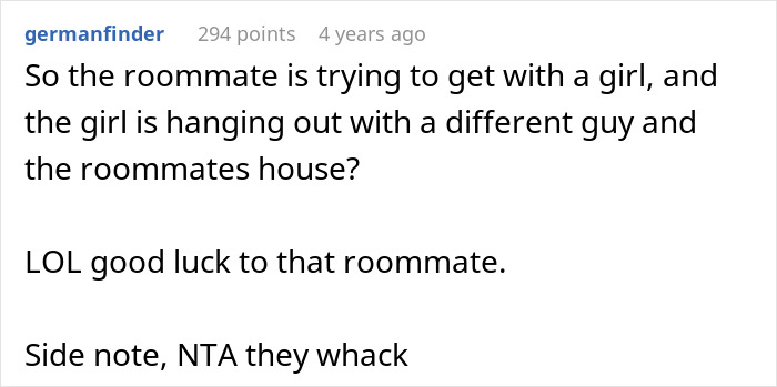 Comment criticizing roommate for leaving woman to babysit girlfriend’s kids urging him to do the parent thing responsibly. Comment criticizing roommate for leaving woman to babysit girlfriend’s kids urging him to do the parent thing responsibly.