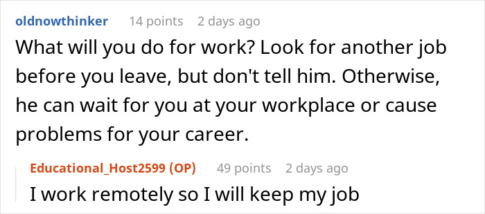 Screenshot of a discussion about jobless partner’s anger and spending habits causing a toxic home environment. Screenshot of a discussion about jobless partner’s anger and spending habits causing a toxic home environment.