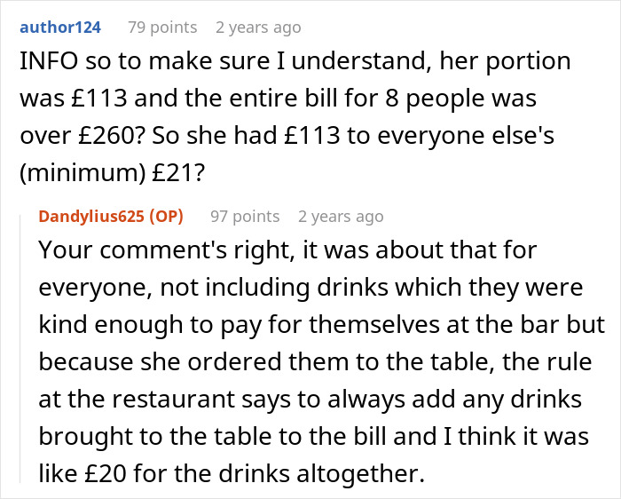 Screenshot of a discussion about a friend's girlfriend ordering the most expensive meals on the menu knowing the guy is paying. Screenshot of a discussion about a friend's girlfriend ordering the most expensive meals on the menu knowing the guy is paying.
