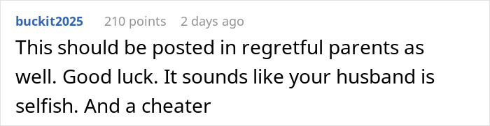 Comment highlighting a mom tired of her cheating husband and unwanted child, deciding to run away from it all. Comment highlighting a mom tired of her cheating husband and unwanted child, deciding to run away from it all.