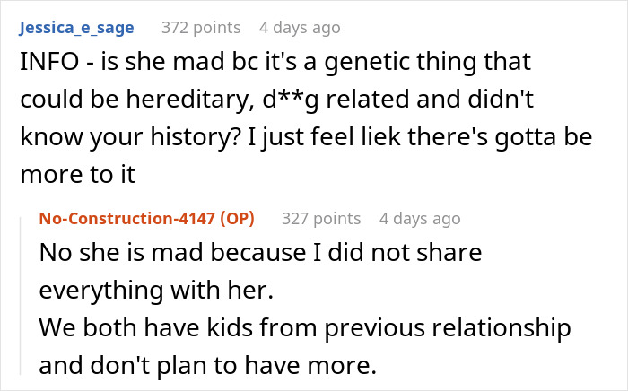 Screenshot of a Reddit thread where a man explains telling his girlfriend his teeth aren’t real caused a trust issue. Screenshot of a Reddit thread where a man explains telling his girlfriend his teeth aren’t real caused a trust issue.