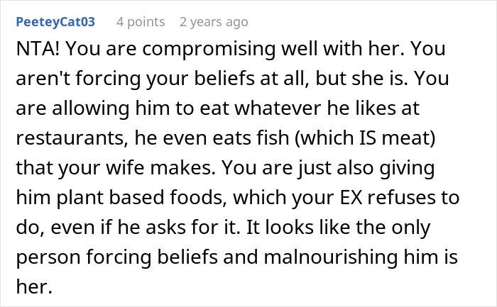 Son Starts Hating Mom’s Cooking After Tasting Veggies At Dad’s House, She Threatens Full Custody Son Starts Hating Mom’s Cooking After Tasting Veggies At Dad’s House, She Threatens Full Custody