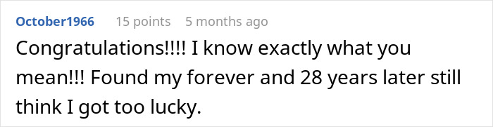 Screenshot of an online comment praising a heartfelt message about relationships and long-term love. Screenshot of an online comment praising a heartfelt message about relationships and long-term love.