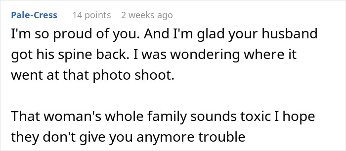 Comment expressing support for a woman dealing with her husband's childhood best friend and toxic family issues. Comment expressing support for a woman dealing with her husband's childhood best friend and toxic family issues.
