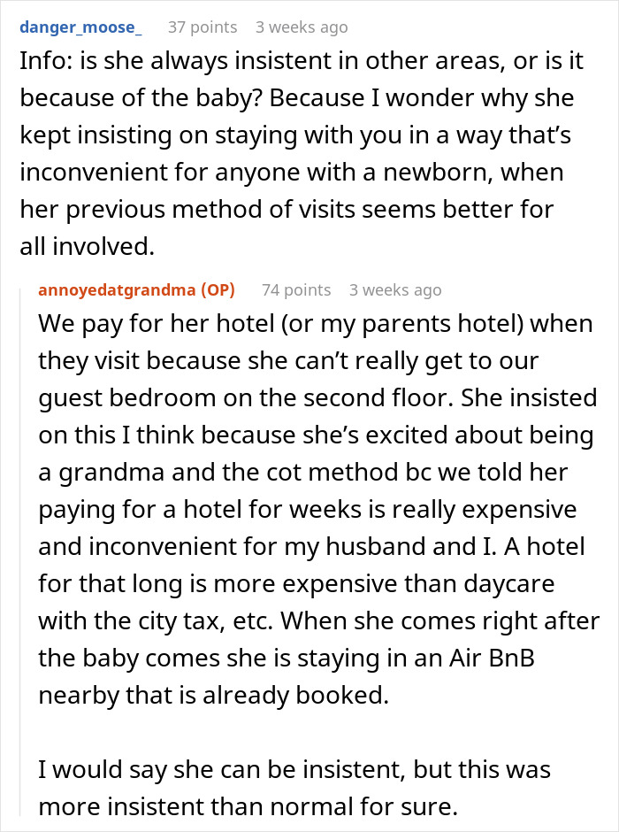 Reddit discussion about a woman refusing obese mom to babysit newborn, sparking fat shaming controversy online. Reddit discussion about a woman refusing obese mom to babysit newborn, sparking fat shaming controversy online.