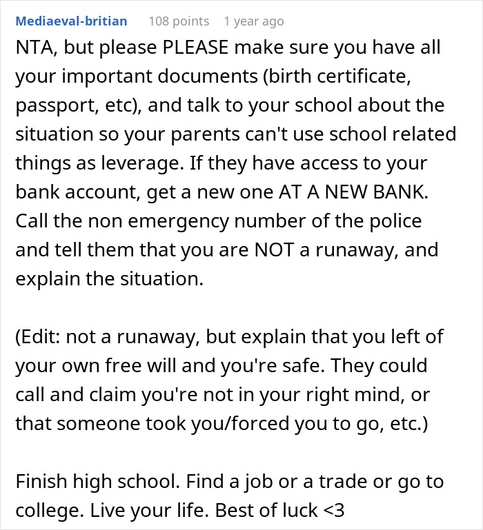 Parents Plan To Kick Out Their Teen After Her 18th Birthday, Freak Out When She Leaves By Herself Parents Plan To Kick Out Their Teen After Her 18th Birthday, Freak Out When She Leaves By Herself