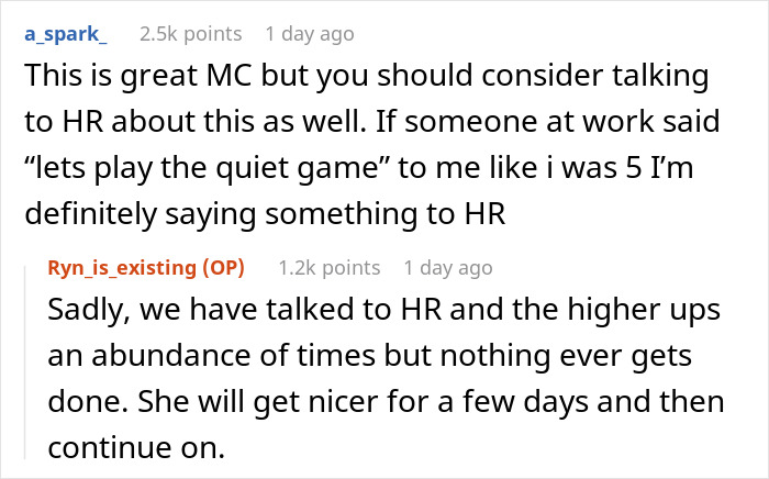 Woman Silently Retaliates After Rude Colleague Shushes Her, Won’t Talk To Her Anymore In Return