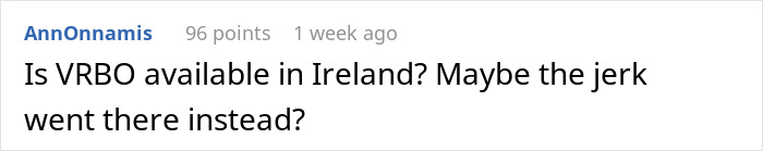 Comment discussing alternative rental options after Airbnb host attempts last-minute price increase. Comment discussing alternative rental options after Airbnb host attempts last-minute price increase.