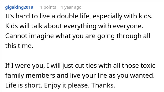 Comment discussing the challenges of hiding wealth from dysfunctional families and the impact on family relationships. Comment discussing the challenges of hiding wealth from dysfunctional families and the impact on family relationships.