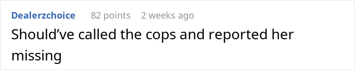 Comment expressing frustration about a sister leaving an 18-year-old with two kids for four days without contact. Comment expressing frustration about a sister leaving an 18-year-old with two kids for four days without contact.