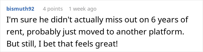 Screenshot of a Reddit comment discussing a petty revenge story about an Airbnb host trying to raise the price last minute. Screenshot of a Reddit comment discussing a petty revenge story about an Airbnb host trying to raise the price last minute.