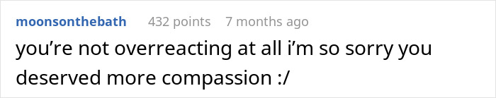 Comment expressing sympathy, apologizing for lack of compassion toward a wife scared and bruised in ER. Comment expressing sympathy, apologizing for lack of compassion toward a wife scared and bruised in ER.