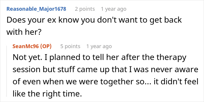 Comment thread discussing a man raising newborn alone and dealing with his ex reappearing years later, seeking forgiveness. Comment thread discussing a man raising newborn alone and dealing with his ex reappearing years later, seeking forgiveness.