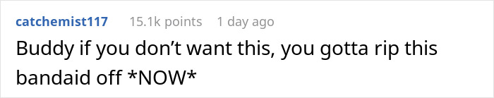 Text message from user catchemist117 advising to quickly remove a bandaid to avoid prolonged pain or discomfort. Text message from user catchemist117 advising to quickly remove a bandaid to avoid prolonged pain or discomfort.