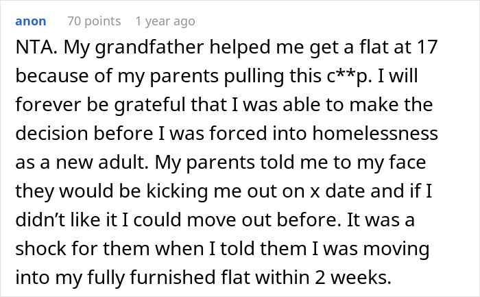 Parents Plan To Kick Out Their Teen After Her 18th Birthday, Freak Out When She Leaves By Herself Parents Plan To Kick Out Their Teen After Her 18th Birthday, Freak Out When She Leaves By Herself