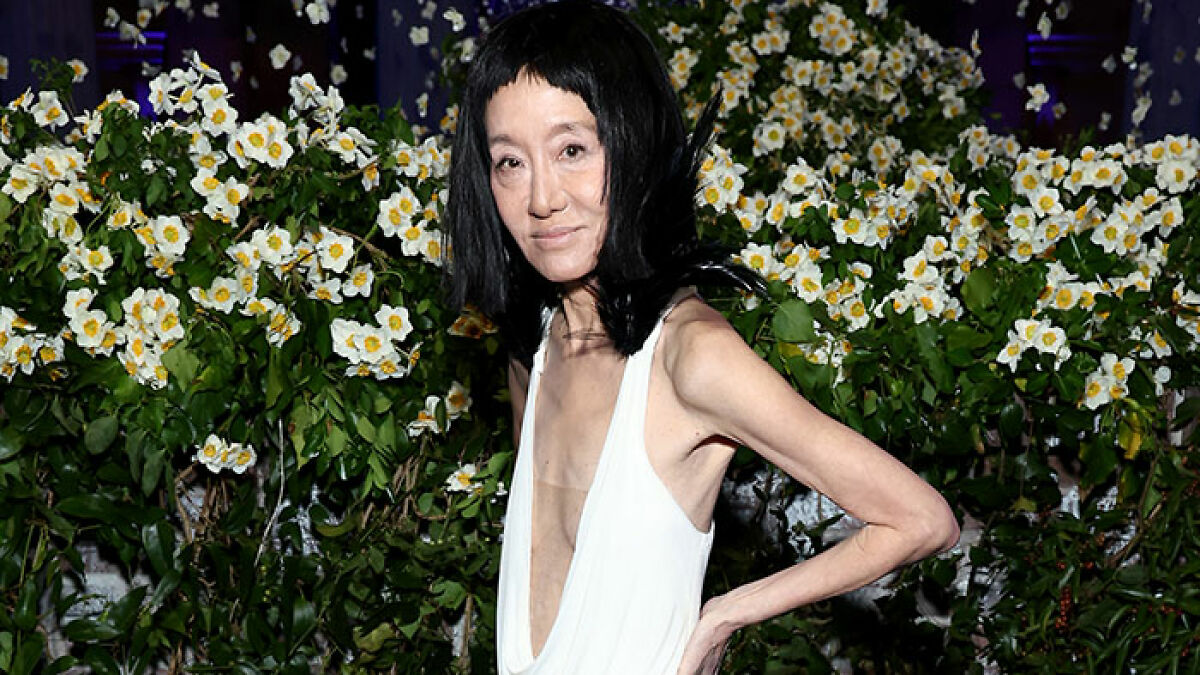 Model at Met Gala 2025 wearing a white dress, with dramatic weight loss visible and Ozempic-related buzz among fans.