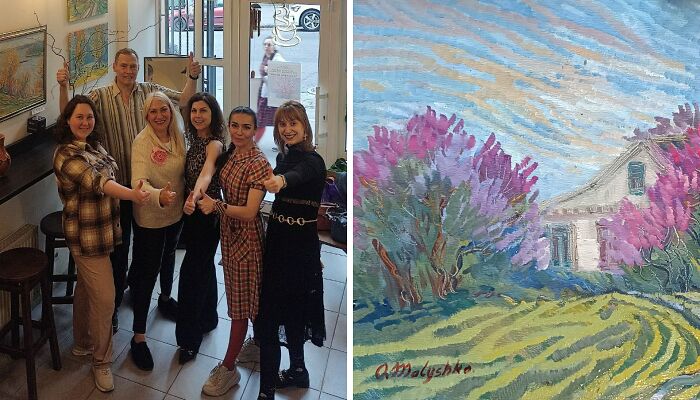 My Friends Helped Me To Create An Exhibition Of Paintings In The Frontline Zone Of Ukraine (11 Pics)