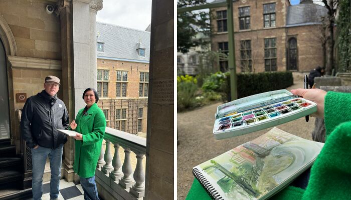 I Paint Watercolors In The Garden Of Rubens’ House In Antwerp, Here’s My Dreamy Encounter With History