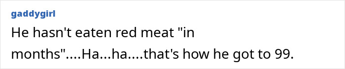 A text post about David Attenborough discarding red meat, eating fish and cheese for longevity and health benefits. A text post about David Attenborough discarding red meat, eating fish and cheese for longevity and health benefits.